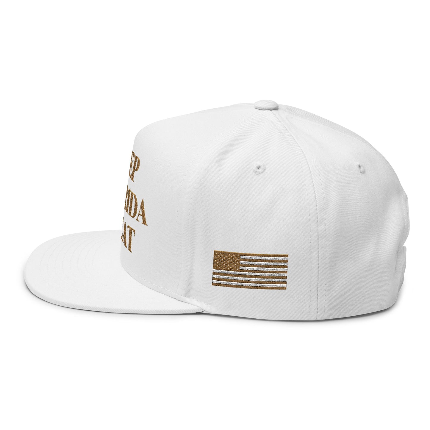 MAGA - Keep Florida Great Flat Bill Cap | Embroidered Hat, Baseball Cap, Gift for Florida Lovers, Trendy Snapback, Summer Accessory