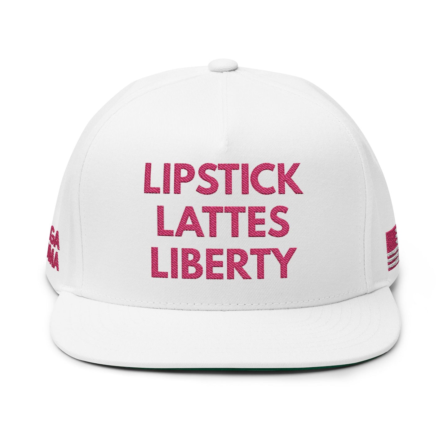 MAGA - Stylish Embroidered Cap - Lipstick Lattes Liberty, Trendy Hat for Women, Fashion Accessory, Gift Idea, Casual Wear