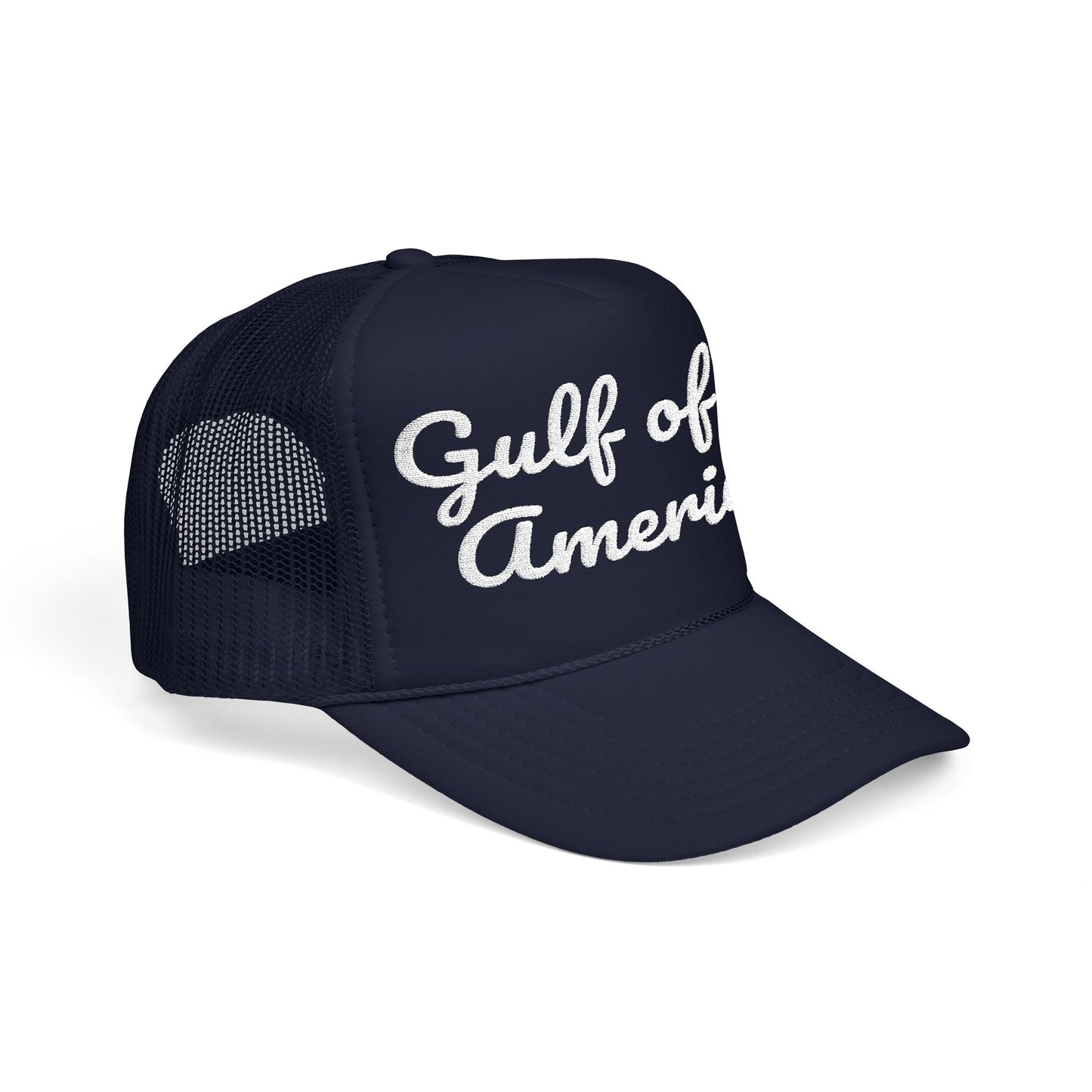MAGA, Gulf of America Embroidered Foam Trucker Hat, Stylish Summer Cap, Beach Accessory, Embroidered Gift, Outdoor Hat