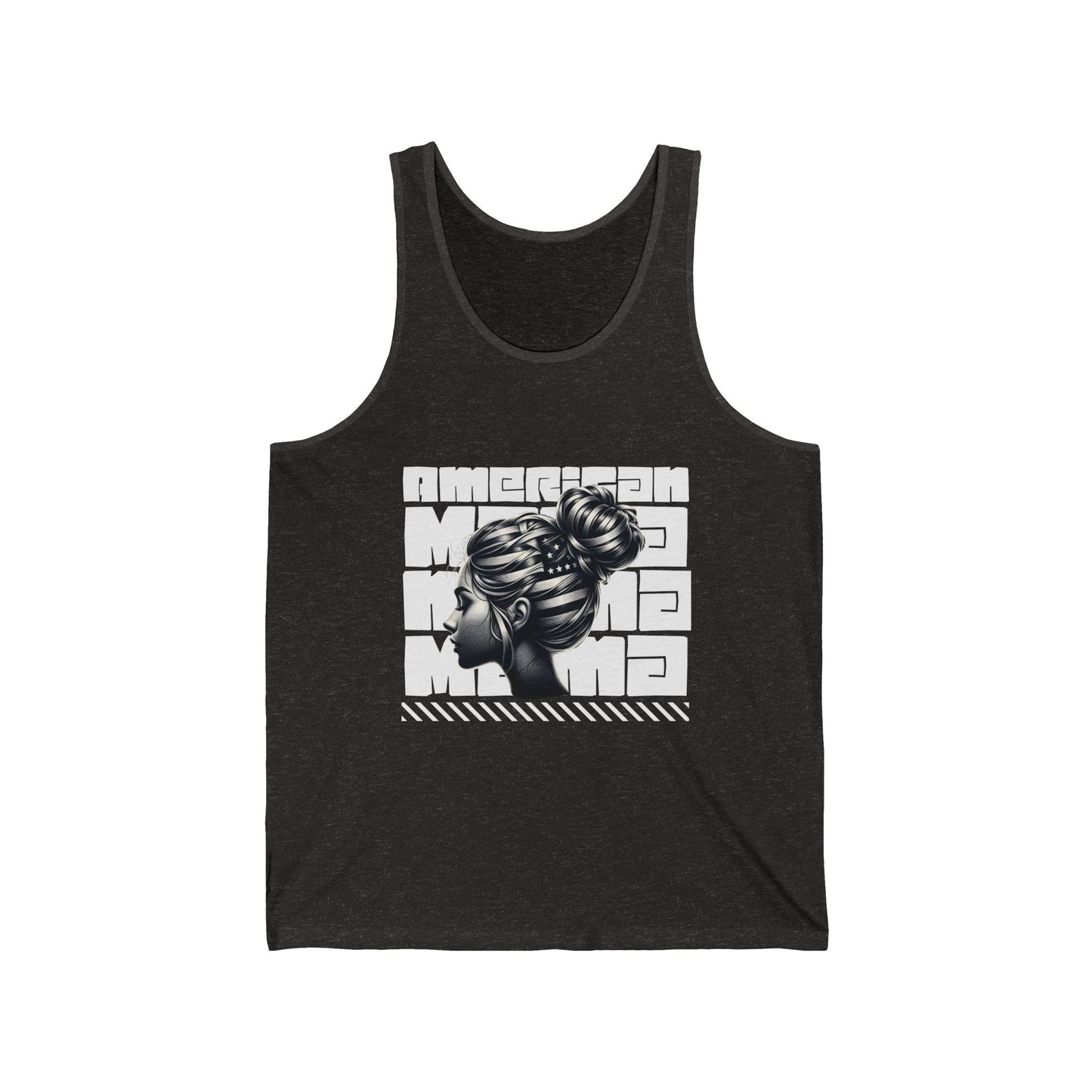 Stylish Unisex Jersey Tank with Bold Graphic Design, Casual Wear, Summer Fashion, Gift for Her/Him, American Style