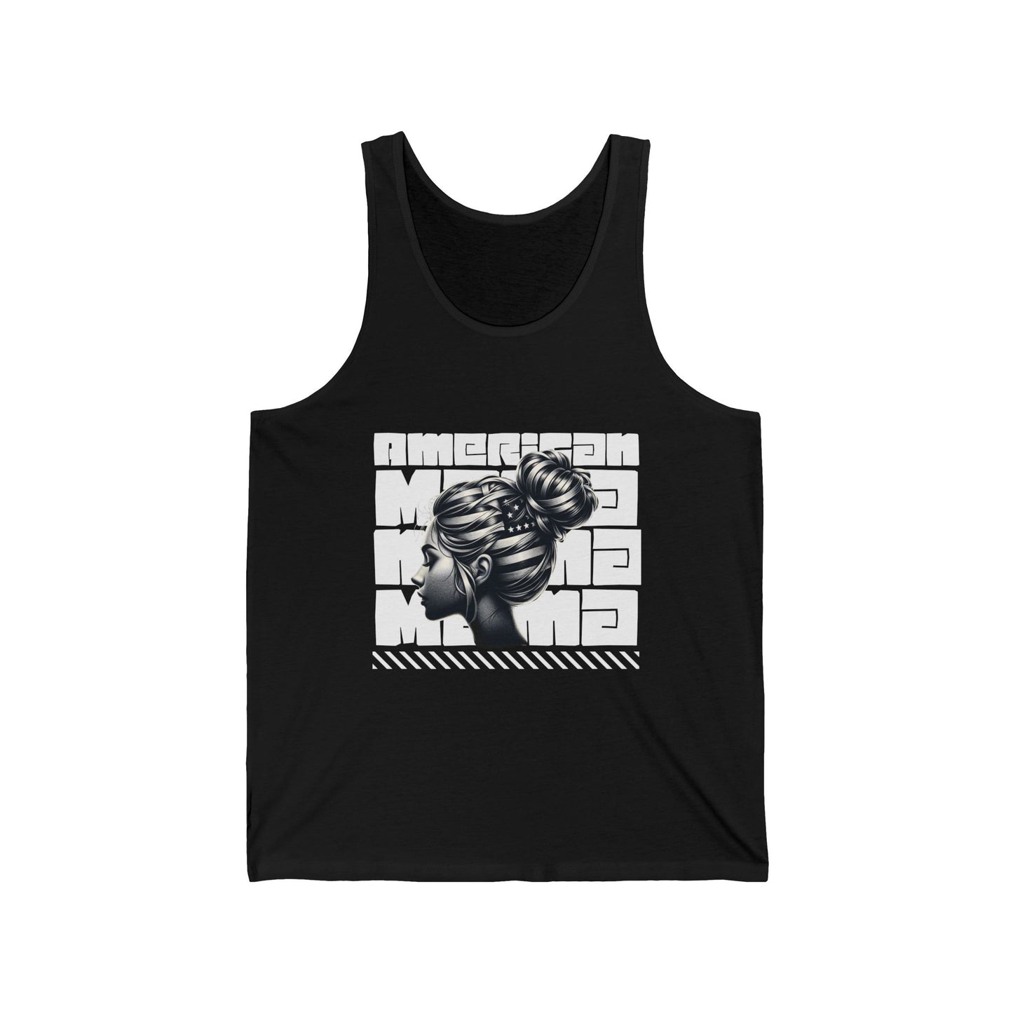 Stylish Unisex Jersey Tank with Bold Graphic Design, Casual Wear, Summer Fashion, Gift for Her/Him, American Style