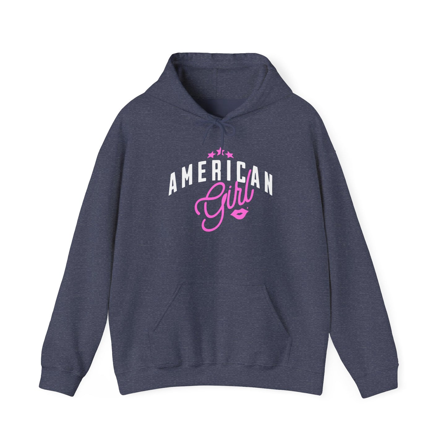 American Girl Hoodie, Cozy Unisex Sweatshirt for Teens, Gift for Birthdays, Stylish Layering for Casual Days, Perfect for Fall