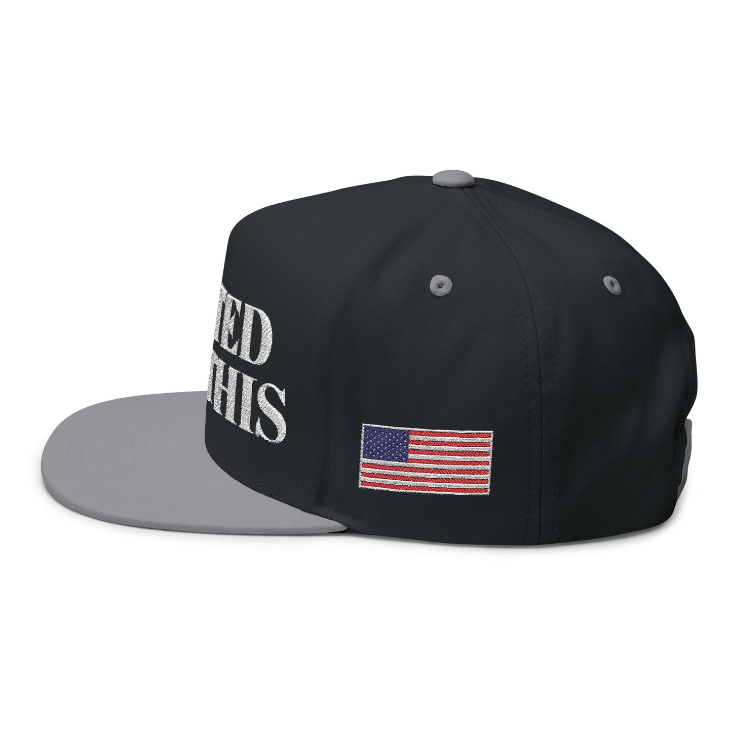 MAGA - Embroidered Flat Bill Cap - I Voted For This, Political Cap, Election Day Gear, Statement Accessories