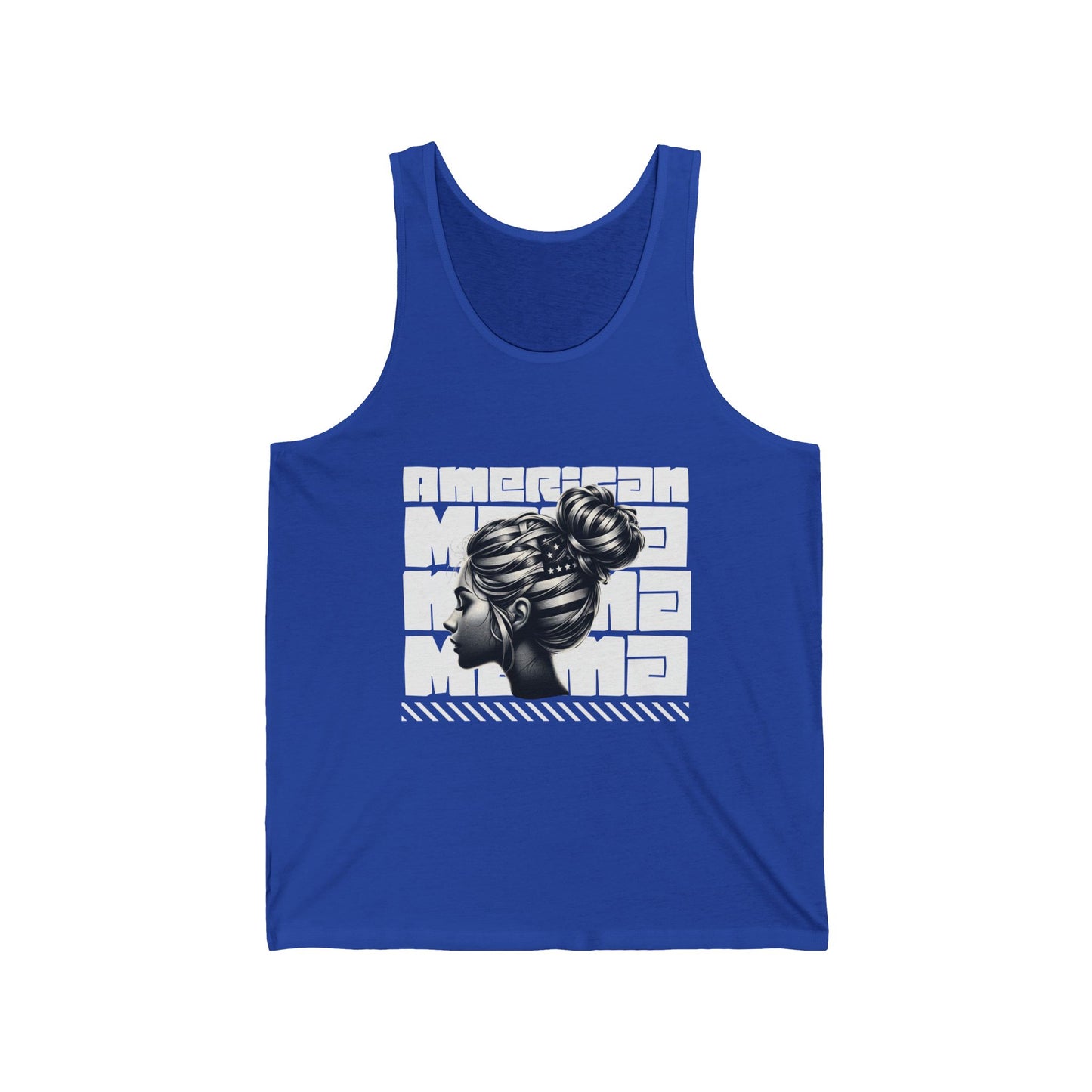 Stylish Unisex Jersey Tank with Bold Graphic Design, Casual Wear, Summer Fashion, Gift for Her/Him, American Style