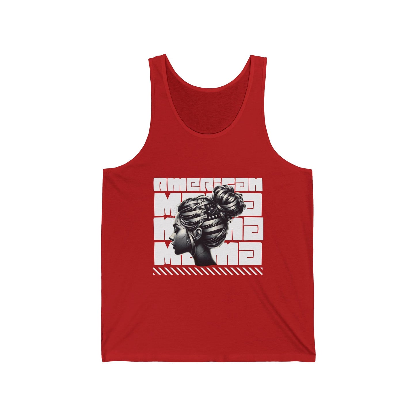 Stylish Unisex Jersey Tank with Bold Graphic Design, Casual Wear, Summer Fashion, Gift for Her/Him, American Style