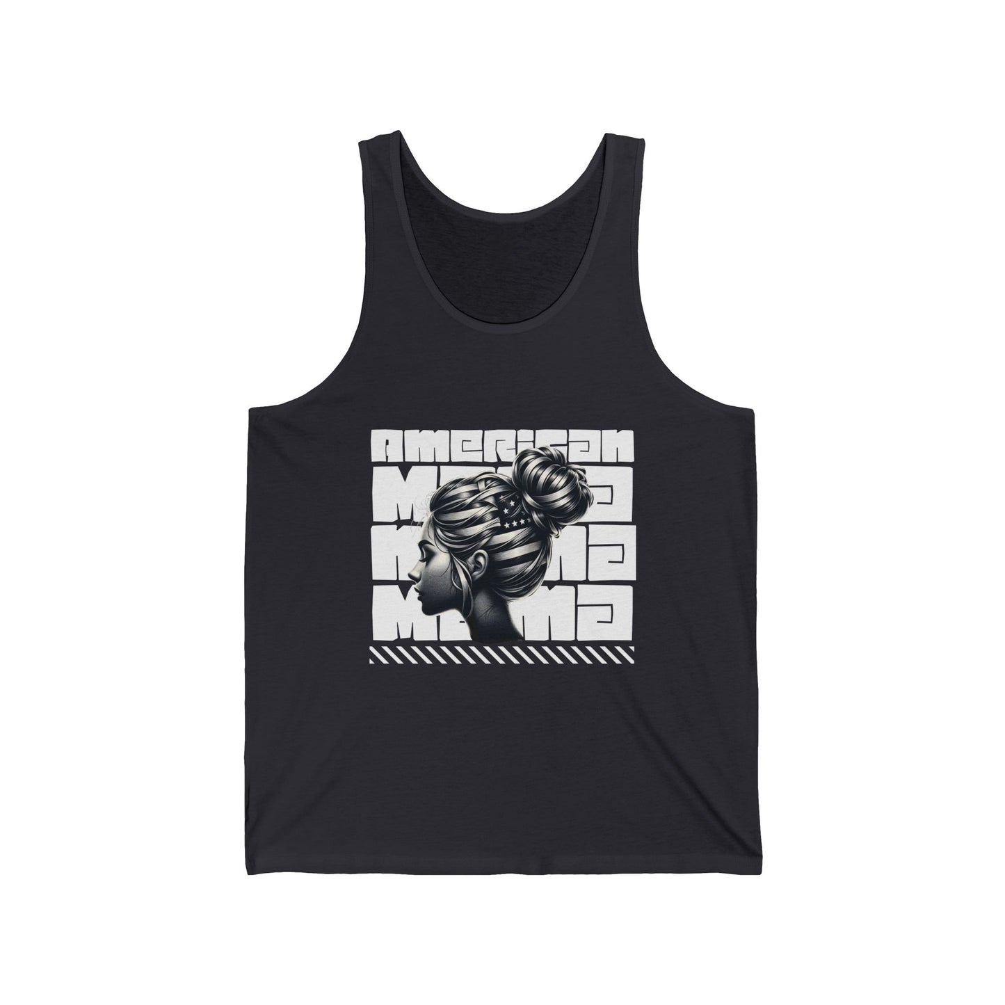 Stylish Unisex Jersey Tank with Bold Graphic Design, Casual Wear, Summer Fashion, Gift for Her/Him, American Style