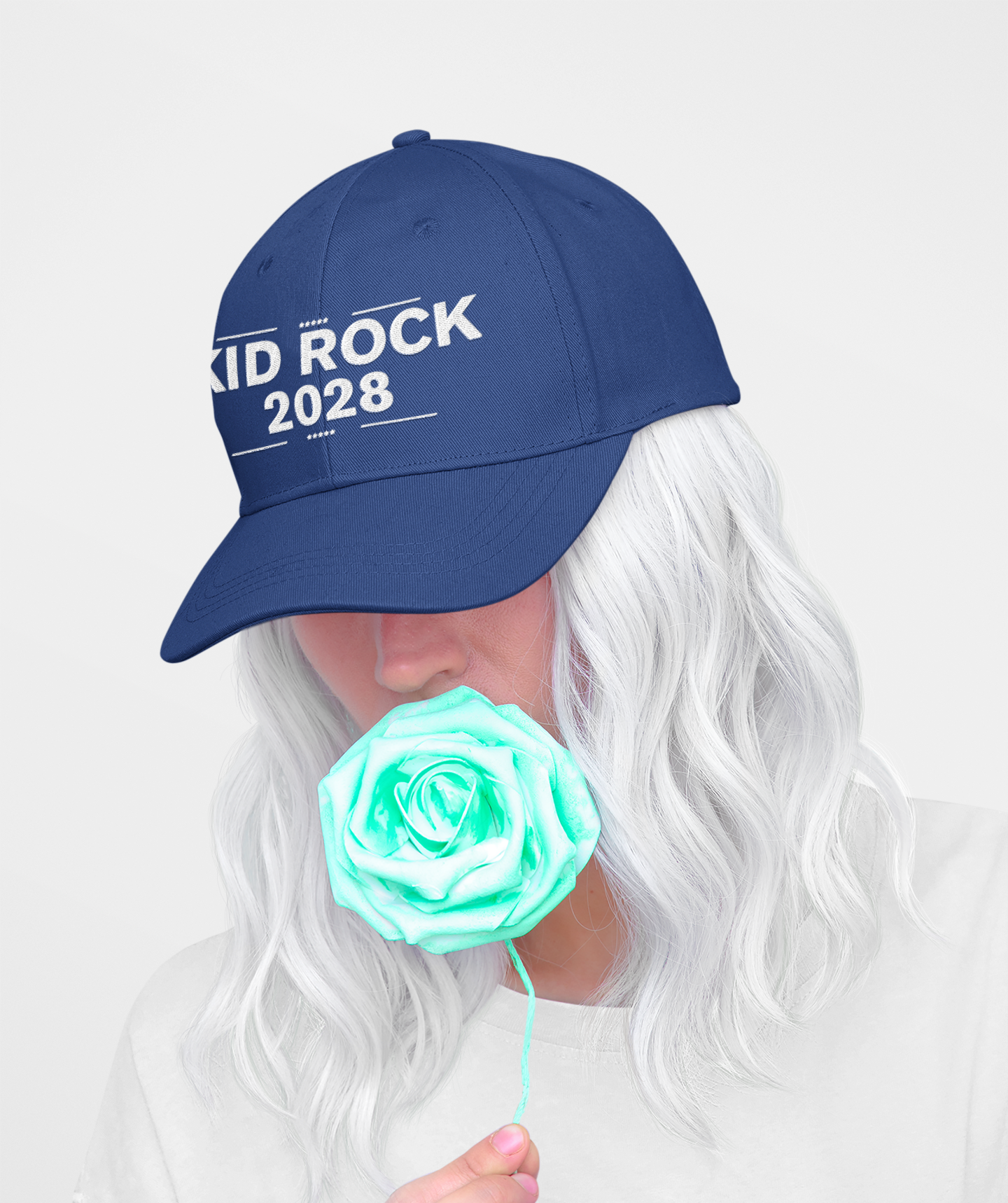 MAGA, Kid Rock 2028 Embroidered Flat Bill Cap - Make America Rock Again