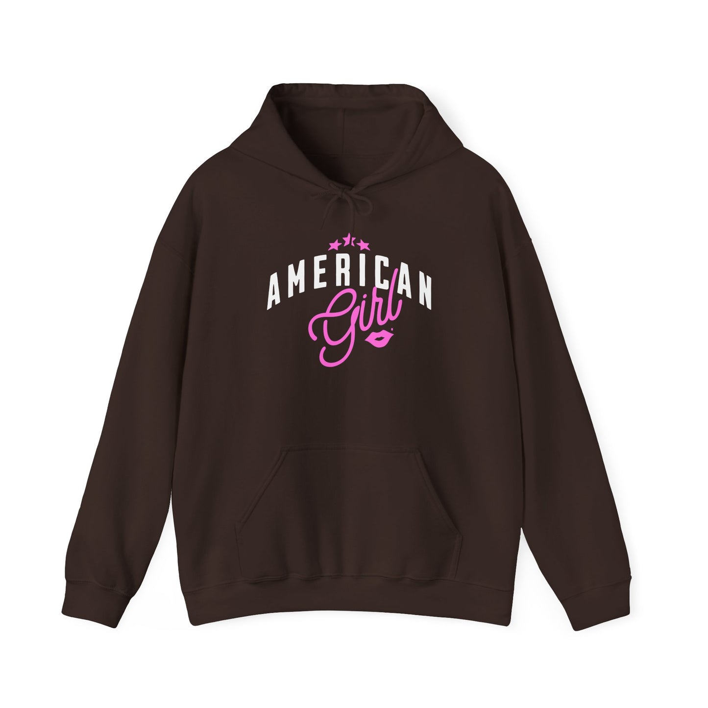 American Girl Hoodie, Cozy Unisex Sweatshirt for Teens, Gift for Birthdays, Stylish Layering for Casual Days, Perfect for Fall