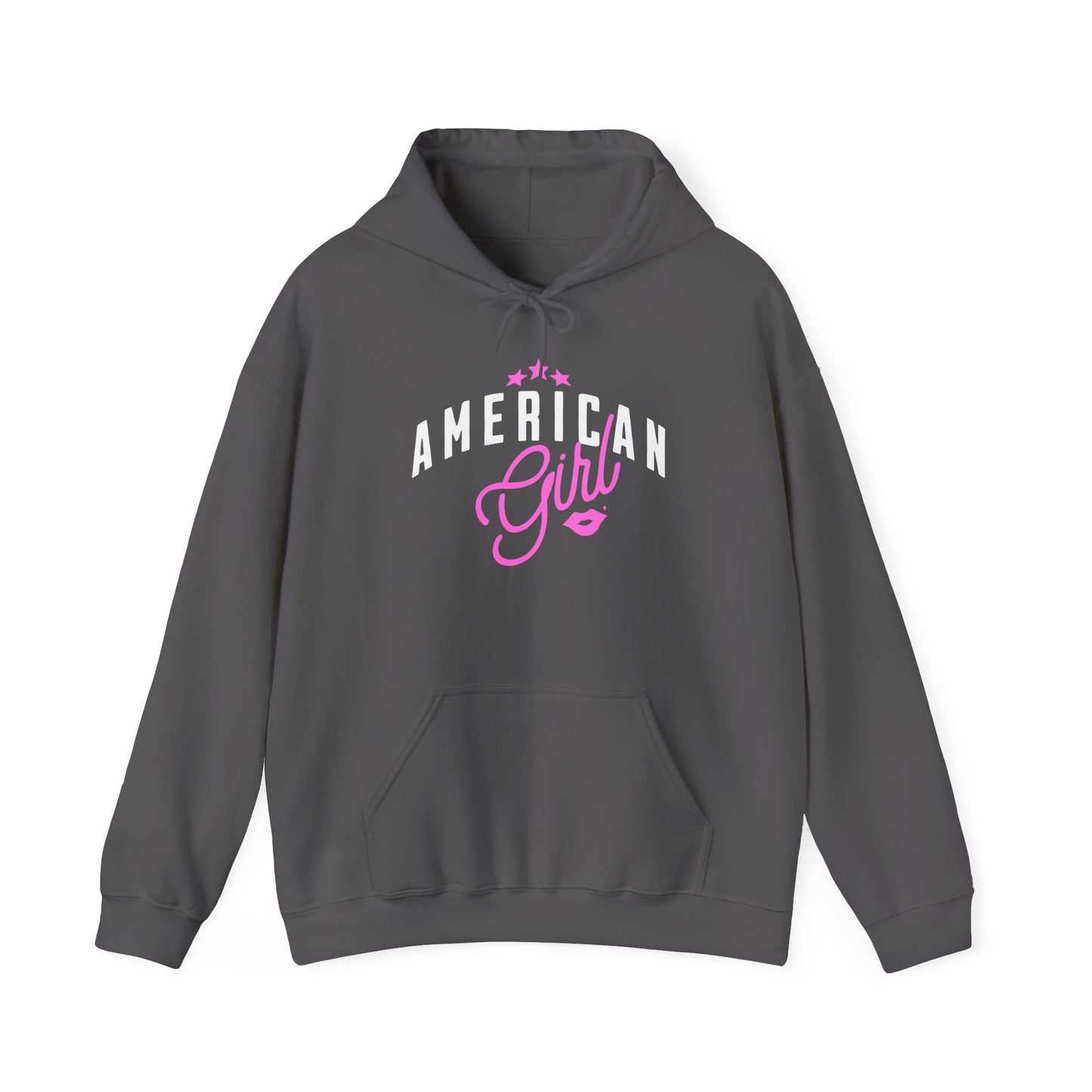 American Girl Hoodie, Cozy Unisex Sweatshirt for Teens, Gift for Birthdays, Stylish Layering for Casual Days, Perfect for Fall