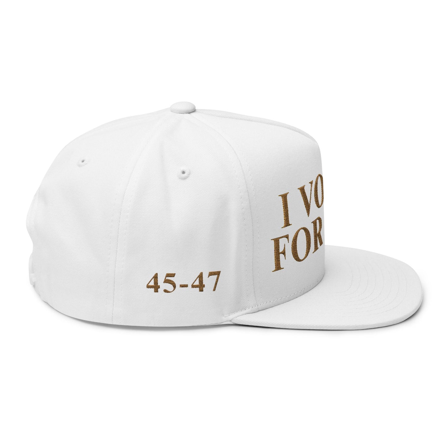 MAGA - Embroidered Flat Bill Cap - 'I VOTED FOR THIS' - Trendy Accessory, Patriotic Gift, Election Day Cap, Streetwear Style, Casual Wear