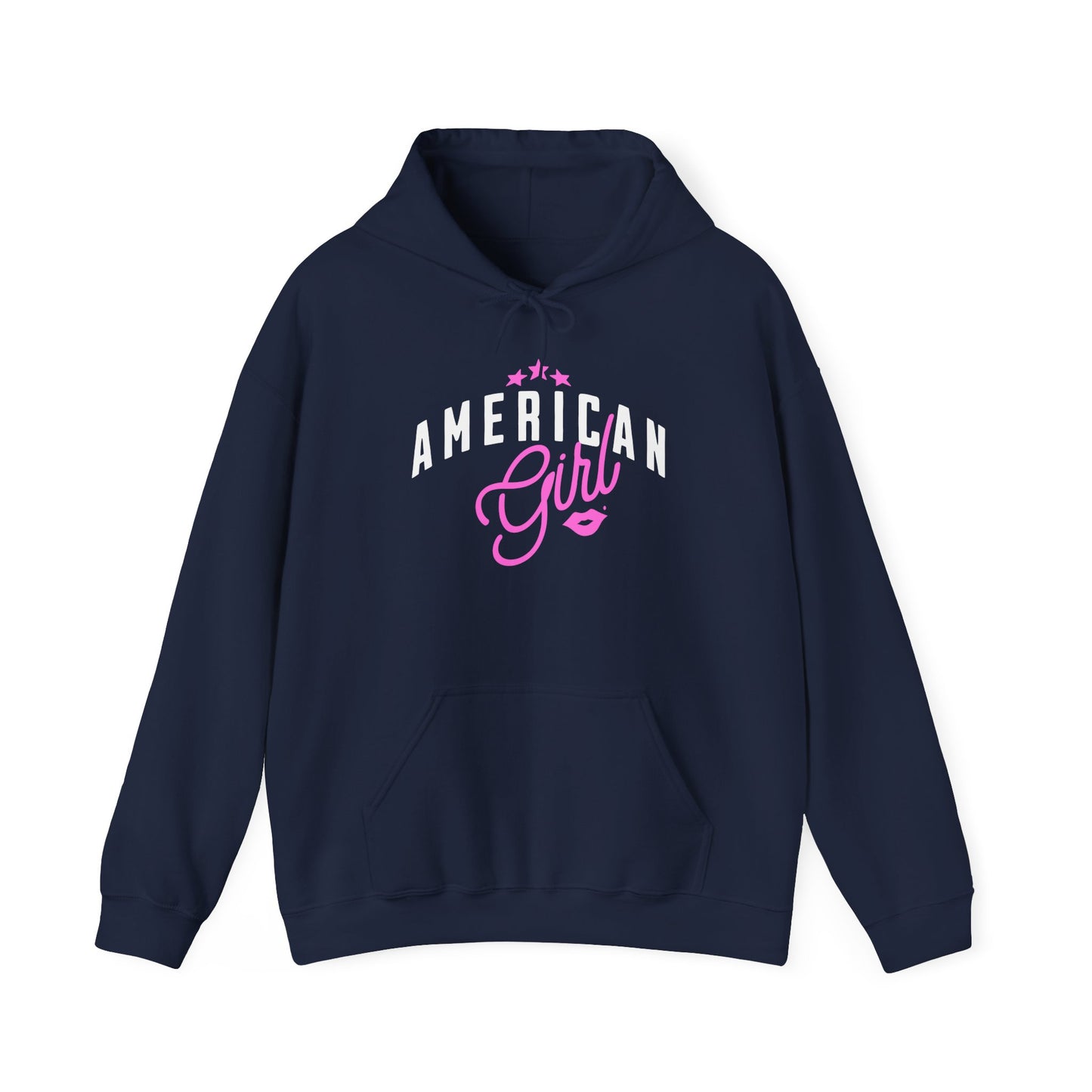 American Girl Hoodie, Cozy Unisex Sweatshirt for Teens, Gift for Birthdays, Stylish Layering for Casual Days, Perfect for Fall