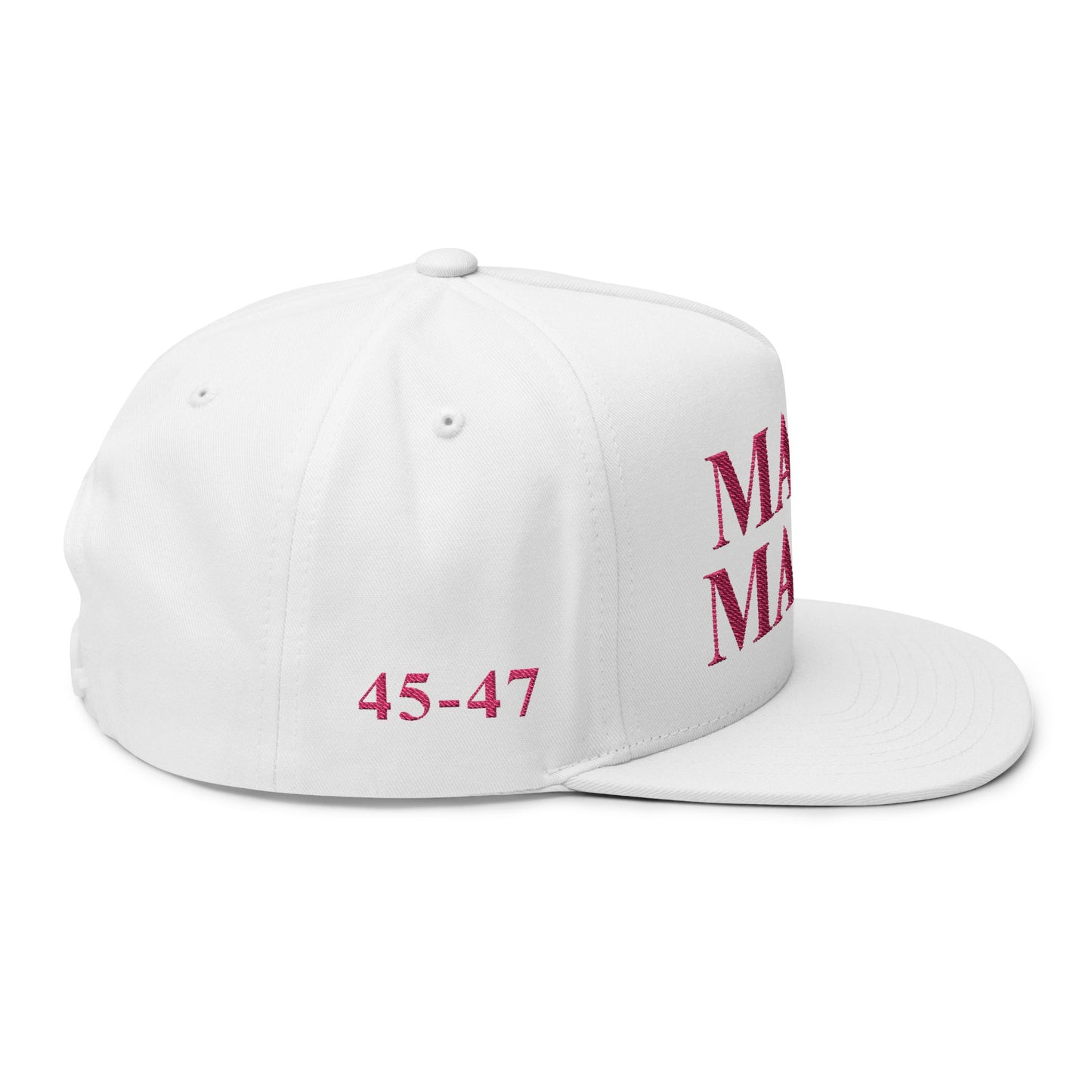 MAGA - Embroidered Flat Bill Cap, MAGA Mama Snapback, Trendy Baseball Hat, Perfect for Gifts, Patriotic Hats, Everyday Style