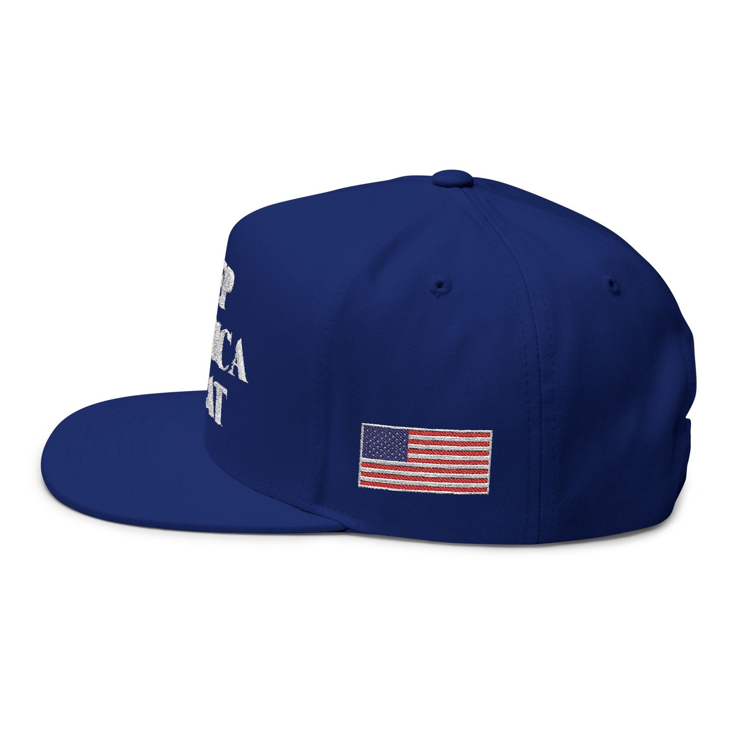 MAGA - Keep America Great Flat Bill Cap, Adjustable Hat, Embroidered Cap, Political Apparel, Gift for Patriots, USA Merch, Trendy Headwear