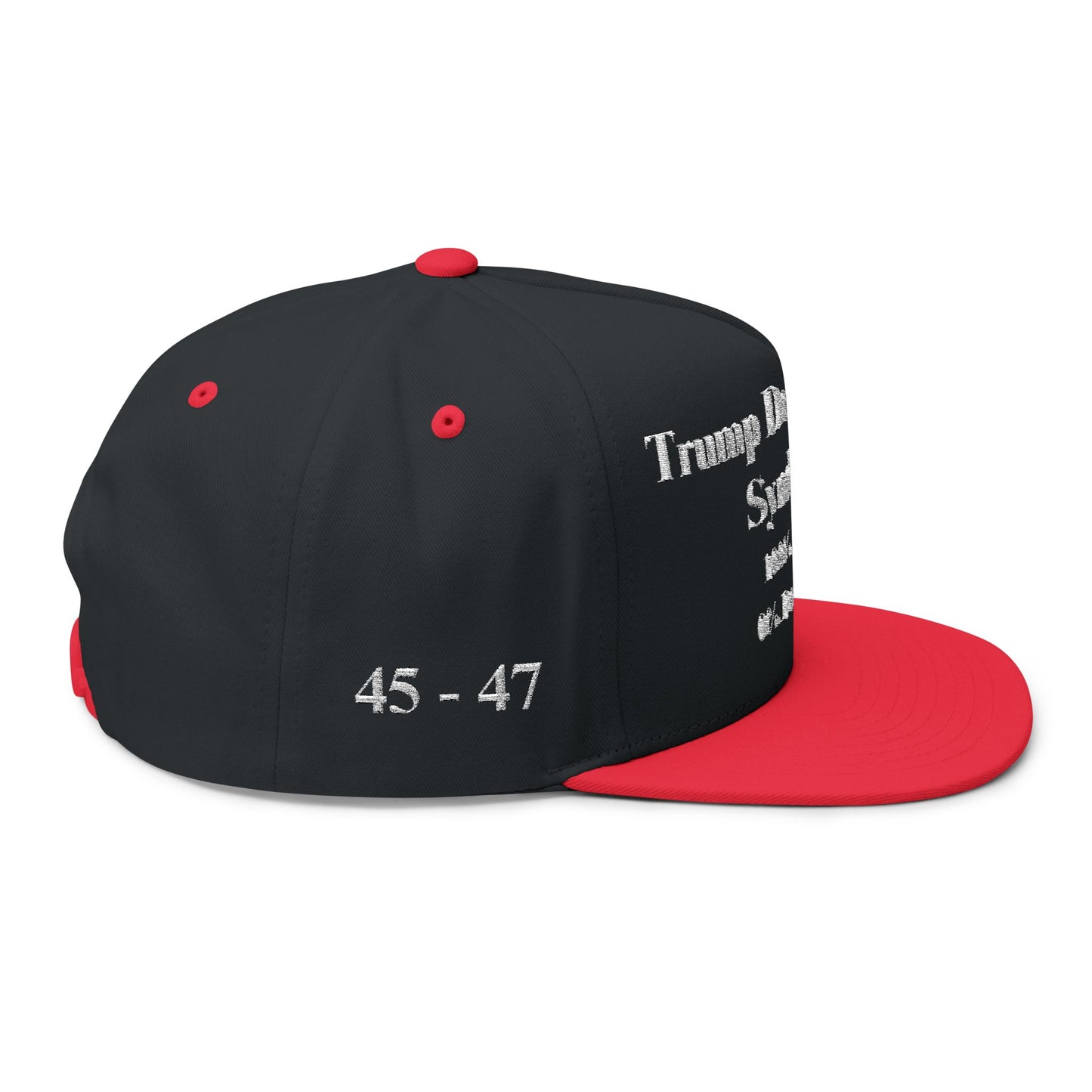 MAGA - Trump Derangement Syndrome Flat Bill Cap (Embroidery) - Political Cap