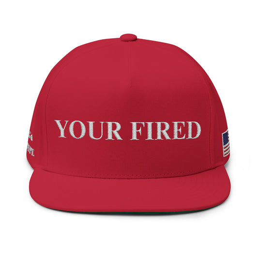 MAGA Embroidery Flat Bill Cap | Fun Unique Gift for Friends, Casual Style, Birthday, Humor, Trendy Accessories