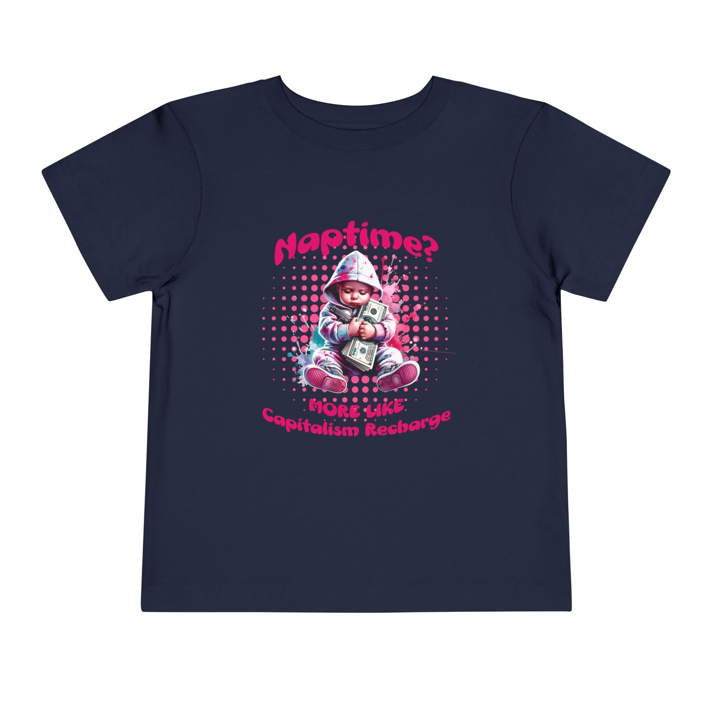 Toddler Tee with 'Naptime? More Like Capitalism Recharge' Design - Cute Kids Shirt, Funny Toddler Apparel, Birthday Gift, Everyday [...]