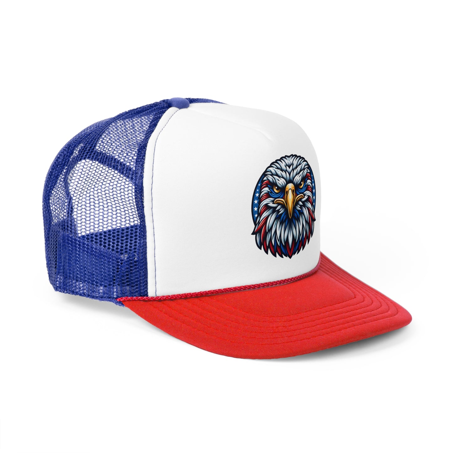 Patriotic Eagle Trucker Cap - USA Style Hat for Summer, Outdoor Wear, Gifts for Him, Independence Day, Festivals, BBQs