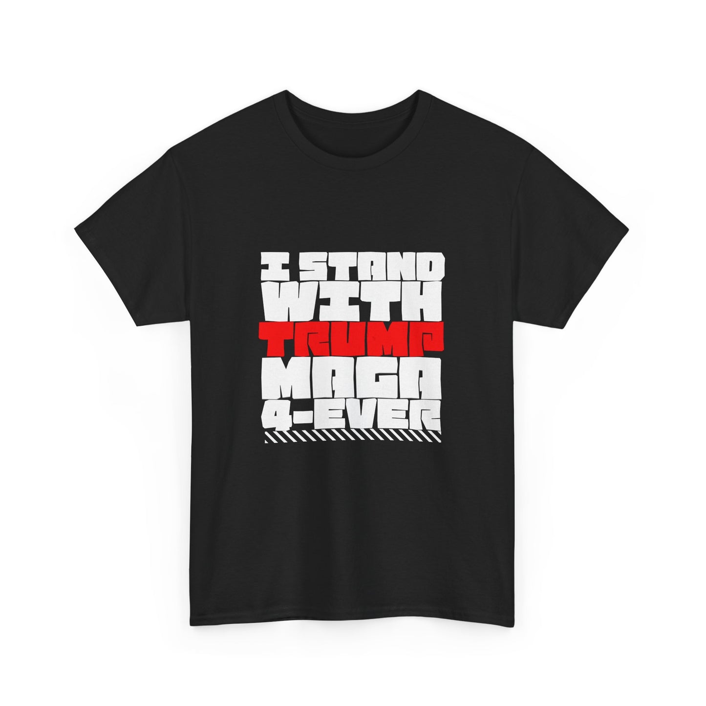 Unisex Heavy Cotton Tee - "I Stand With Trump MAGA Forever" Statement Shirt, Political Apparel, Election Wear, Gift for Supporters, [...]