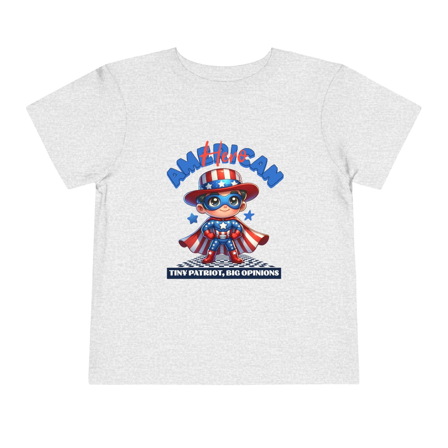 Superhero Toddler Tee - 'American' Design for Kids, Fun Patriotic Shirt for Independence Day, Fourth of July, Birthday Parties, Cute [...]