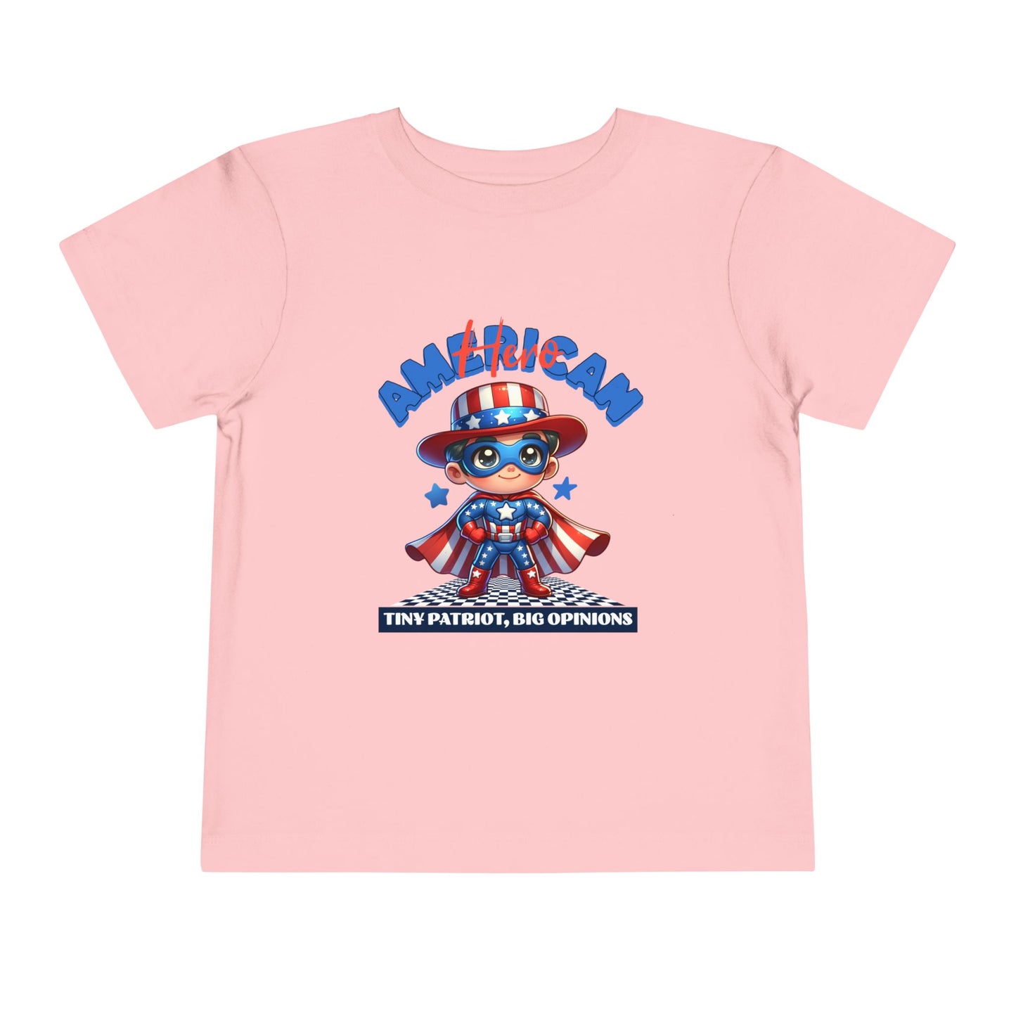 Superhero Toddler Tee - 'American' Design for Kids, Fun Patriotic Shirt for Independence Day, Fourth of July, Birthday Parties, Cute [...]