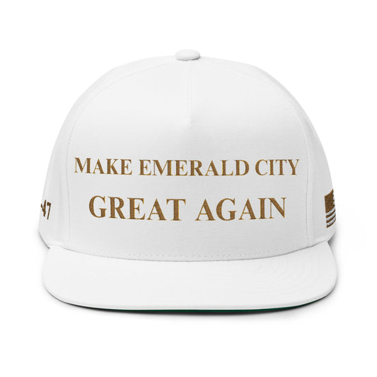 Emerald City Cap - Make Emerald City Great Again, Snapback Hat, Trendy Gift for Travelers, Outdoor Accessories, Summer Style, Fashion [...]