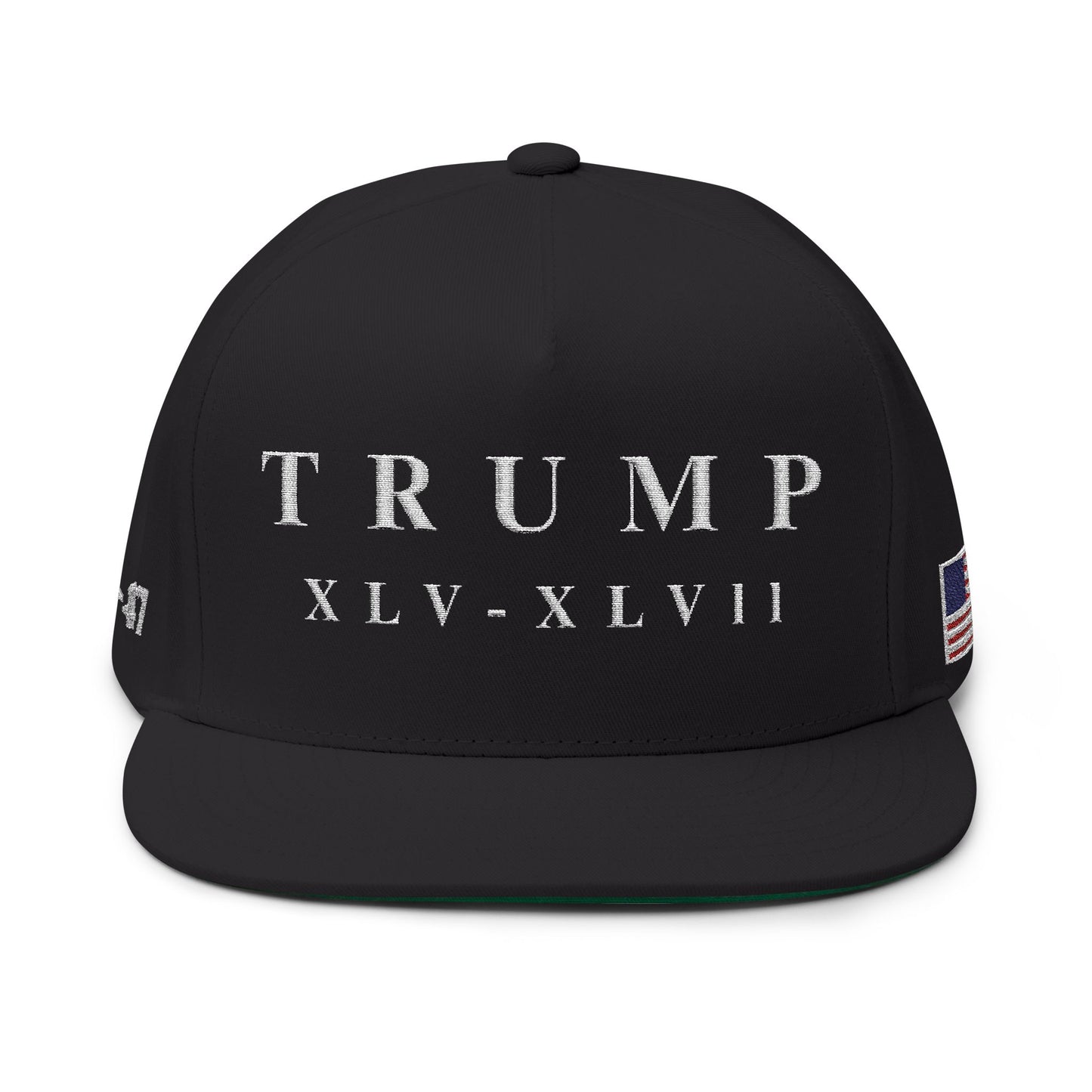 MAGA - Stylish Flat Bill Cap with Embroidery, Trendy Cap for Casual Fashion, Perfect for Gifts, Sports Events, Patriotic Celebrations, Summer Wear