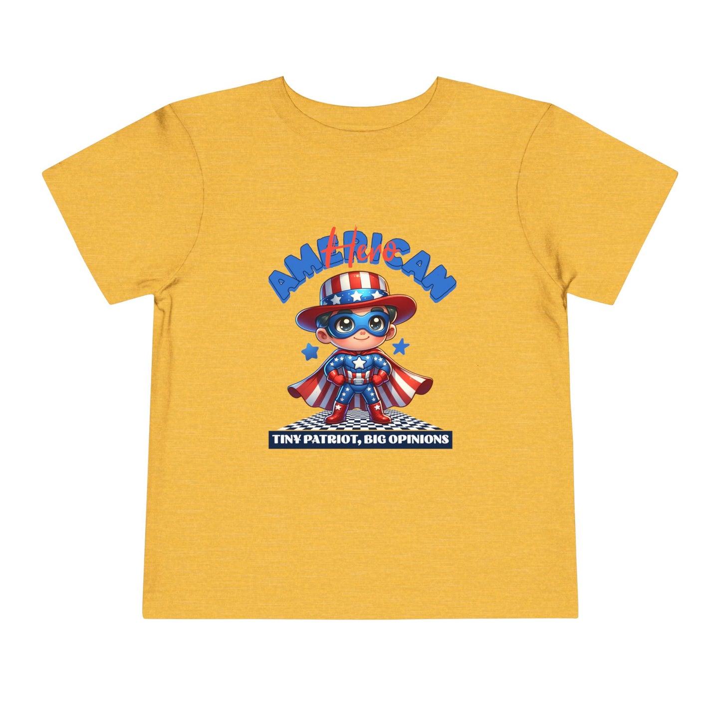 Superhero Toddler Tee - 'American' Design for Kids, Fun Patriotic Shirt for Independence Day, Fourth of July, Birthday Parties, Cute [...]