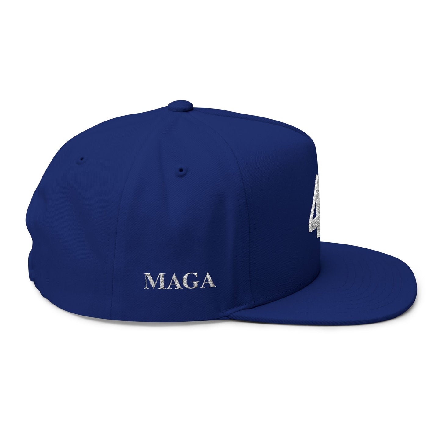 MAGA - Stylish Embroidered Flat Bill Cap, Casual Hat, Streetwear Accessory, Gift for Him/Her, Sports Headwear, Adjustable Snapback