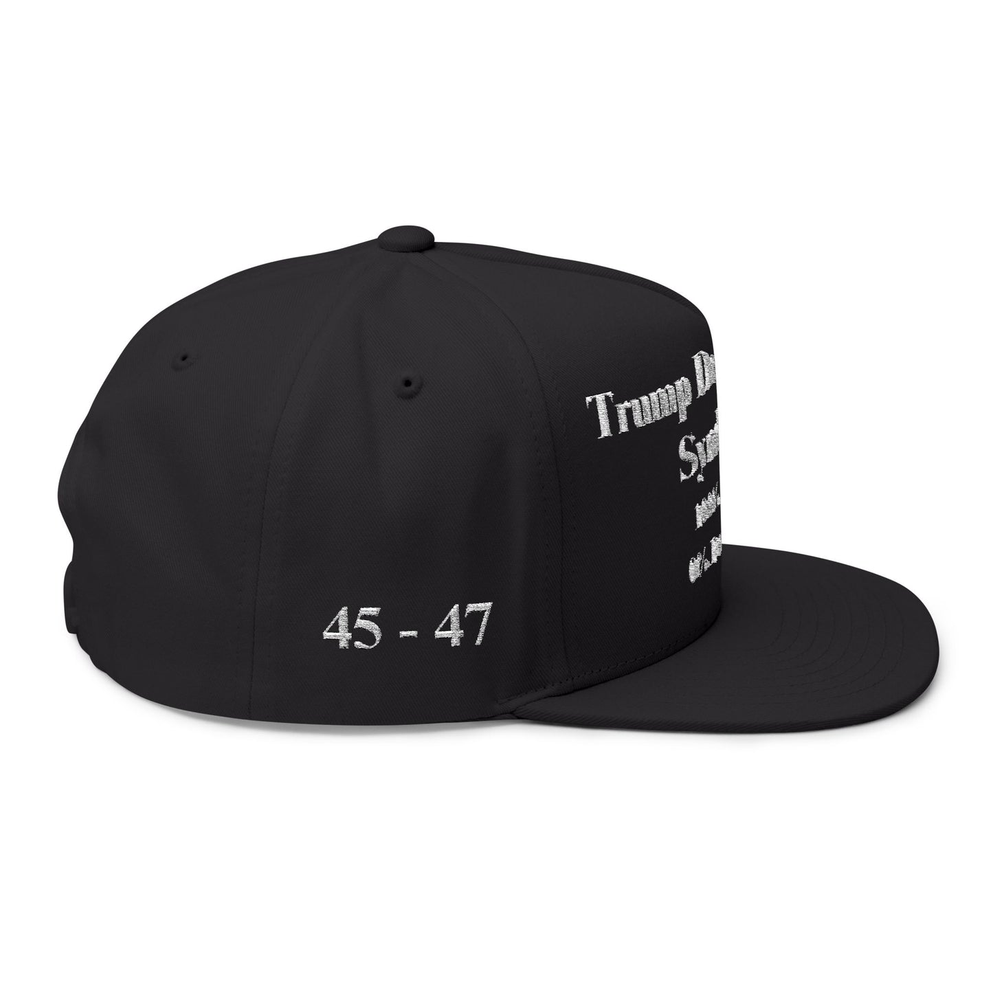 MAGA - Trump Derangement Syndrome Flat Bill Cap (Embroidery) - Political Cap