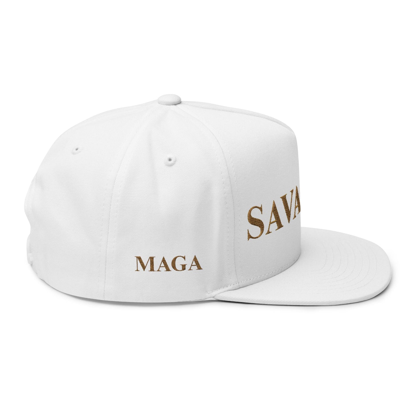 MAGA - Savage 47 Flat Bill Cap - Stylish Embroidered Cap, Perfect for Casual Wear, Gifts, Festivals, Street Style