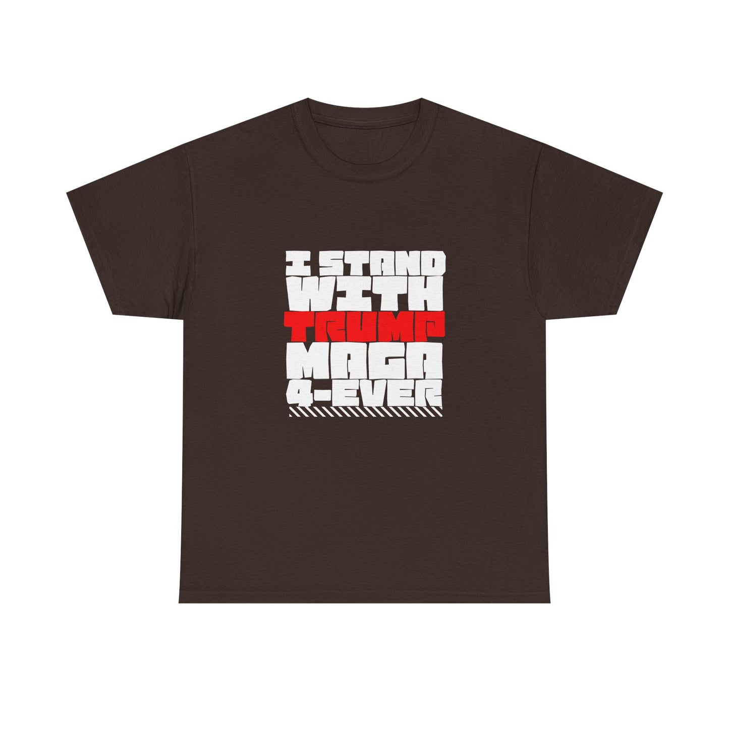 Unisex Heavy Cotton Tee - "I Stand With Trump MAGA Forever" Statement Shirt, Political Apparel, Election Wear, Gift for Supporters, [...]