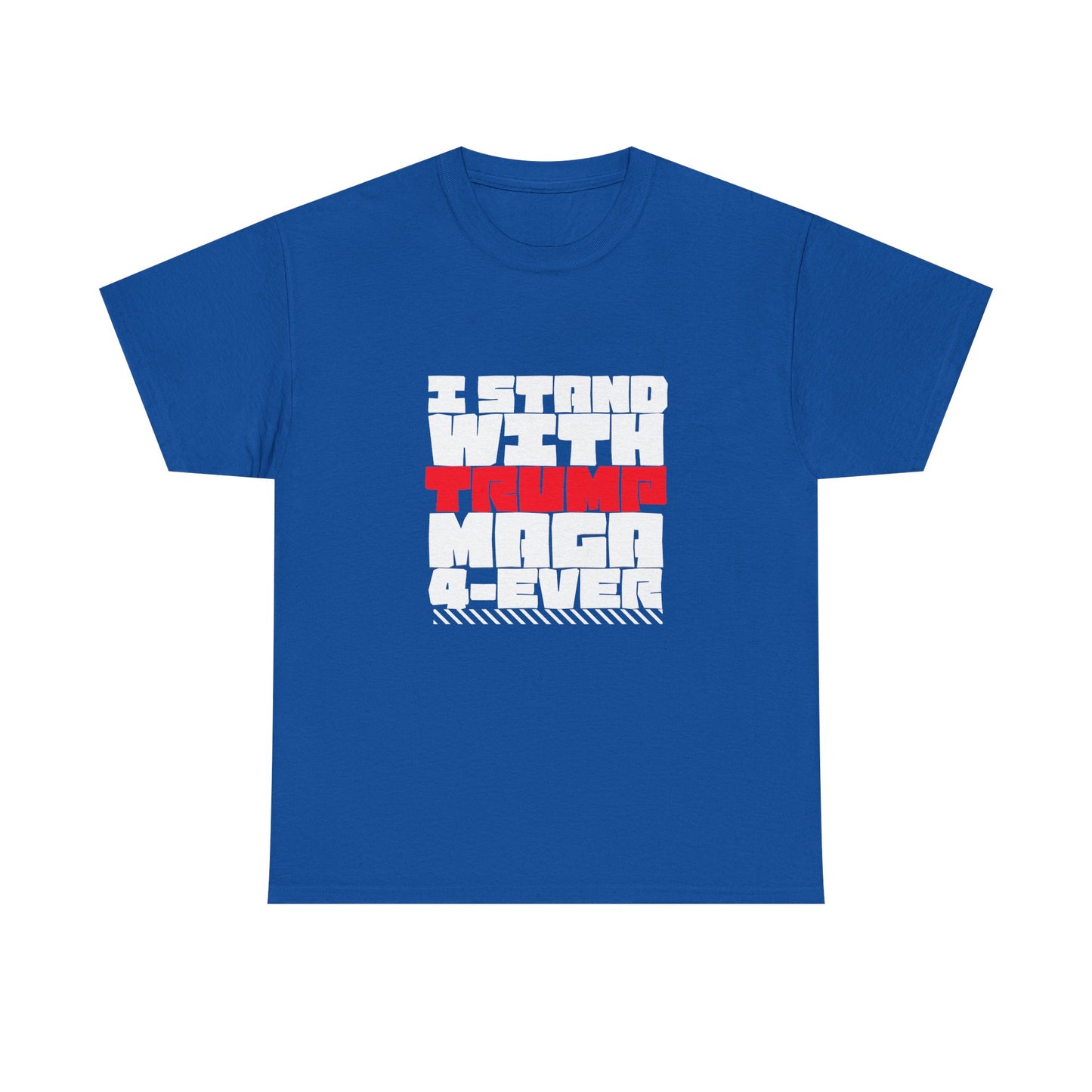 Unisex Heavy Cotton Tee - "I Stand With Trump MAGA Forever" Statement Shirt, Political Apparel, Election Wear, Gift for Supporters, [...]