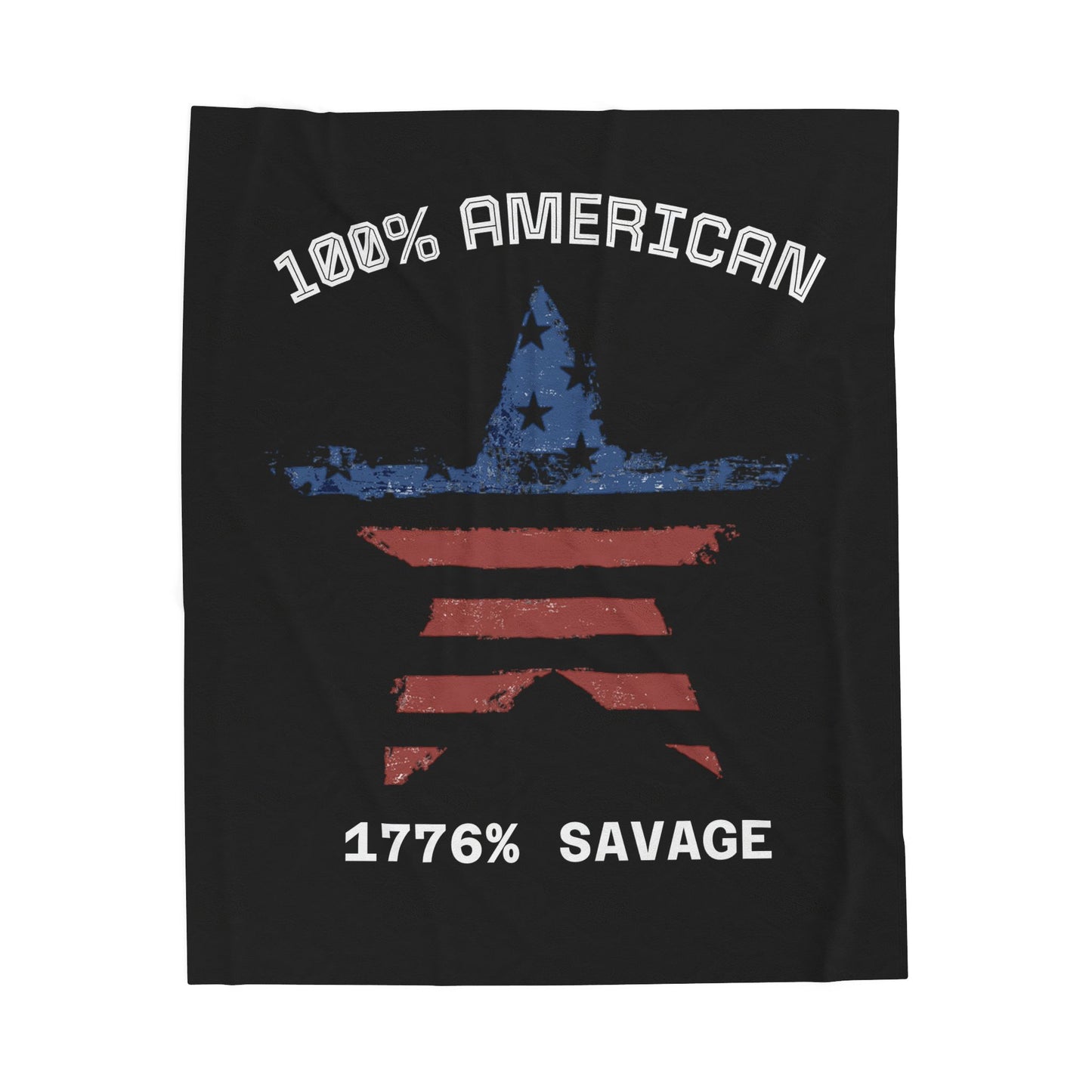 1776% SAVAGE Freedom Throw, Cozy Throw, Independence Day Decor, Gift for Patriots, Soft Blanket for Home