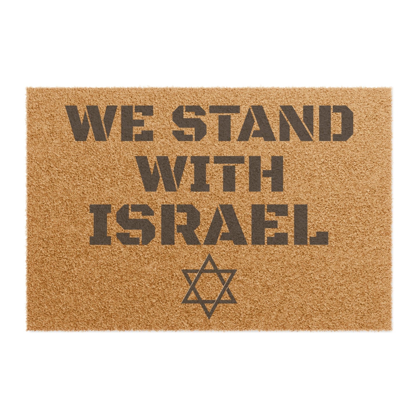 "We Stand With Israel" - Welcome Doormat - Funny Home Décor, Unique Gift, Personal Touch for Home, Housewarming, and Parties