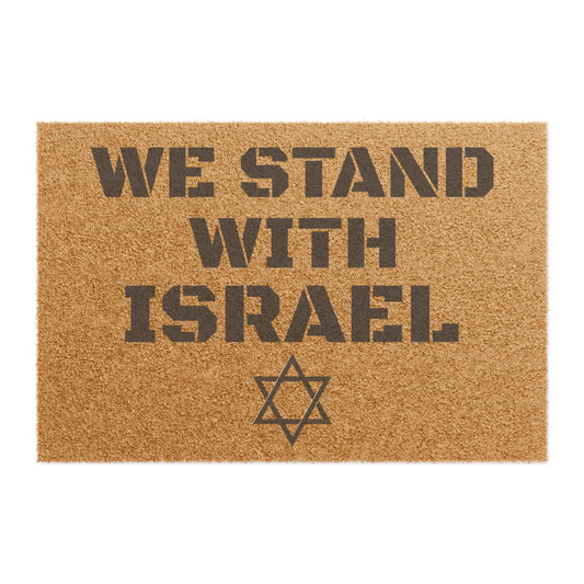 "We Stand With Israel" - Welcome Doormat - Funny Home Décor, Unique Gift, Personal Touch for Home, Housewarming, and Parties