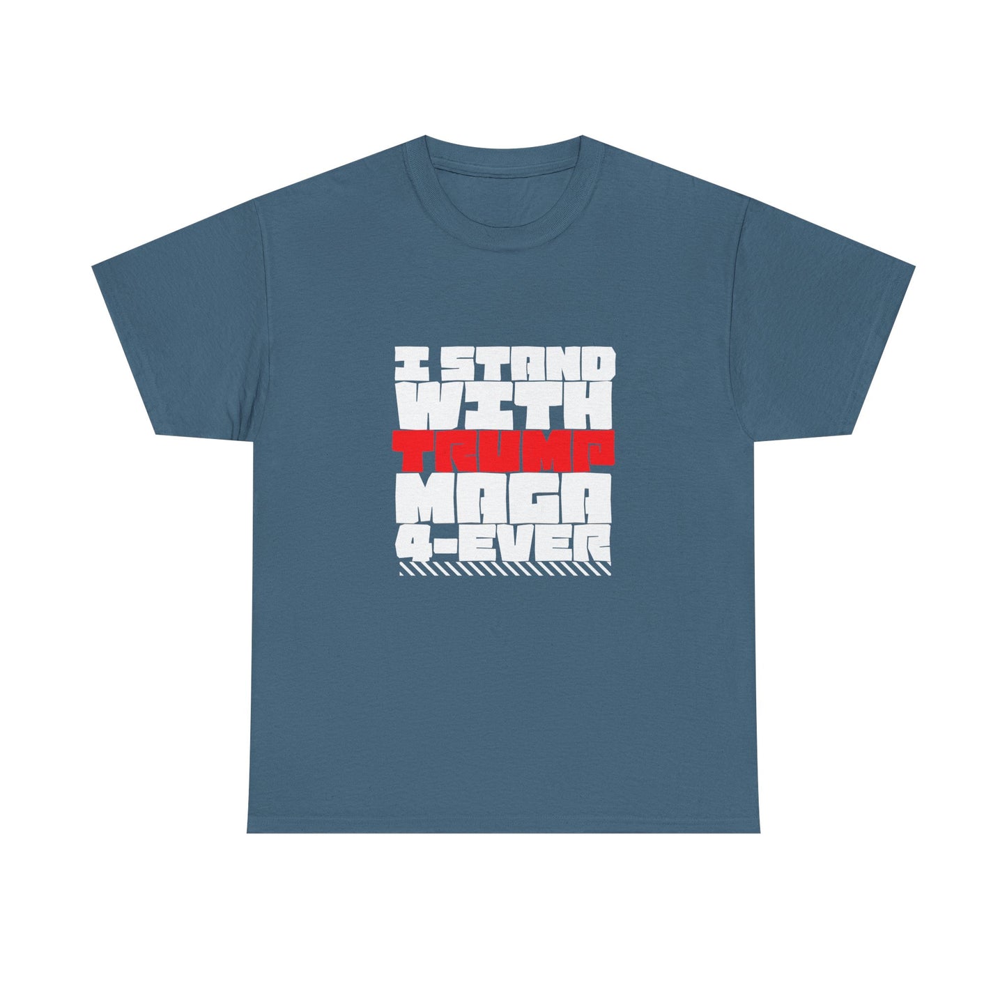 Unisex Heavy Cotton Tee - "I Stand With Trump MAGA Forever" Statement Shirt, Political Apparel, Election Wear, Gift for Supporters, [...]