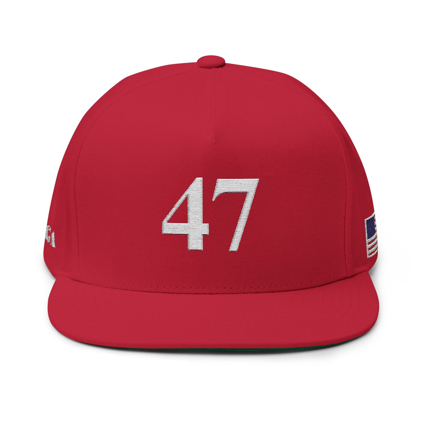 MAGA - Stylish Embroidered Flat Bill Cap, Casual Hat, Streetwear Accessory, Gift for Him/Her, Sports Headwear, Adjustable Snapback