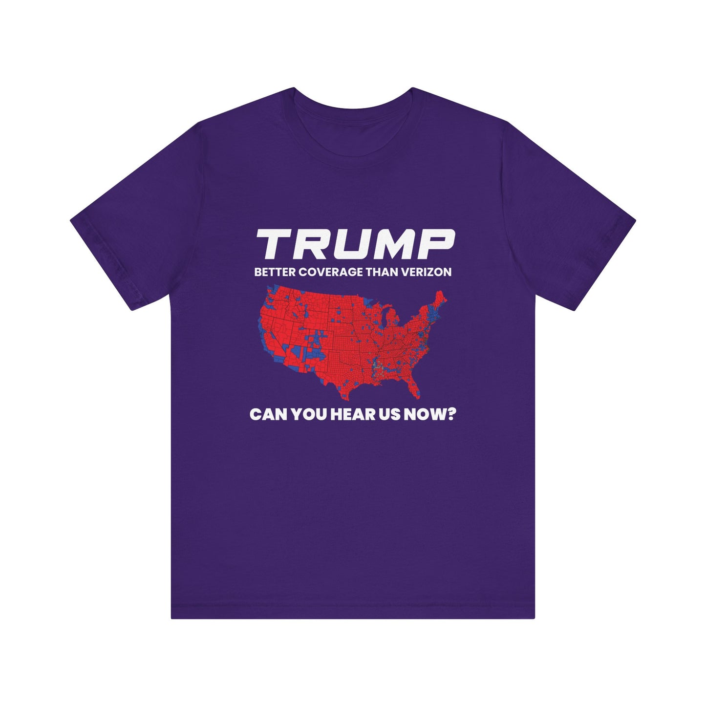 Trump 2024 Election Tee - Better Coverage Than Verizon, Unisex Jersey Short Sleeve T-Shirt, Political Humor Shirt, Election Day Apparel, [...]