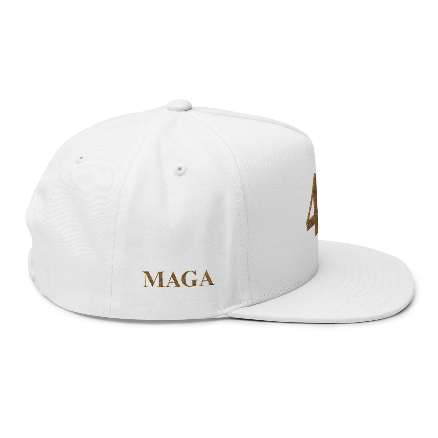 MAGA - Stylish Embroidered Flat Bill Cap, Casual Hat, Streetwear Accessory, Gift for Him/Her, Sports Headwear, Adjustable Snapback