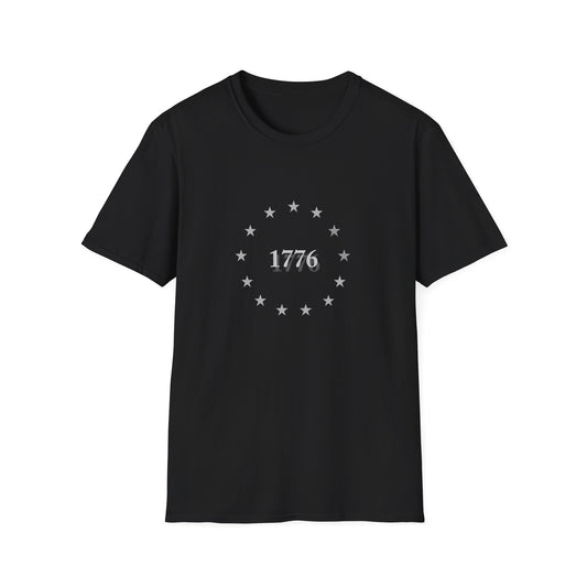 Patriotic Unisex T-Shirt with 1776 Design, Independence Day Tee, Americana Apparel, Fourth of July Shirt, Great for Gifts, Casual Wear