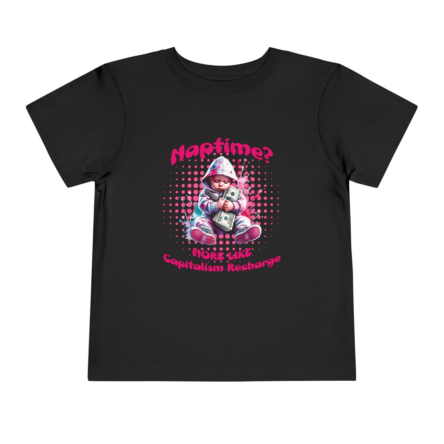 Toddler Tee with 'Naptime? More Like Capitalism Recharge' Design - Cute Kids Shirt, Funny Toddler Apparel, Birthday Gift, Everyday [...]