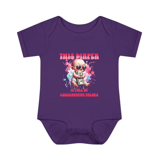 Cute Conservative Values Baby Bodysuit, Newborn Outfit, Baby Shower Gift, Funny Infant Apparel, Unique Baby Clothes