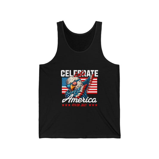 Patriotic Unisex Tank Top - Dark Colors | Celebrate America 4th of July Apparel, Independence Day Shirt, Summer BBQ Outfit, Gift for Patriot