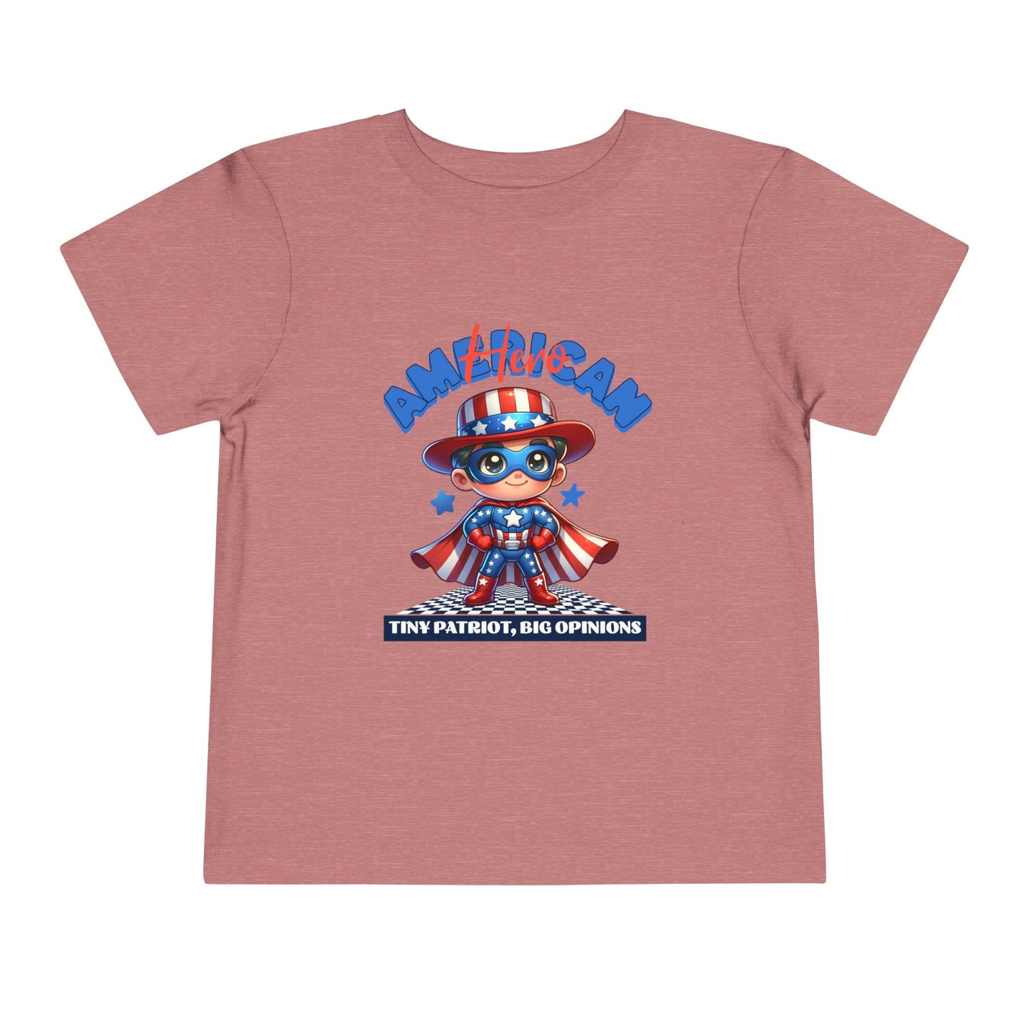 Superhero Toddler Tee - 'American' Design for Kids, Fun Patriotic Shirt for Independence Day, Fourth of July, Birthday Parties, Cute [...]