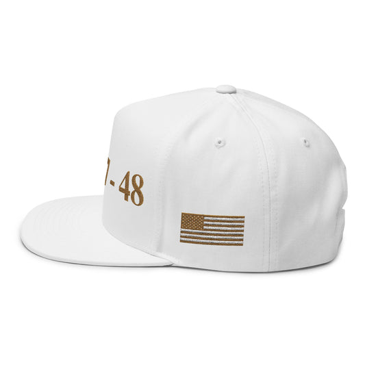 MAGA - Flat Bill Cap with Gold Embroidery - Stylish Snapback Hat for Trendy Styles, Gifts for Him, Casual Wear, Streetwear Fashion, Summer [...]