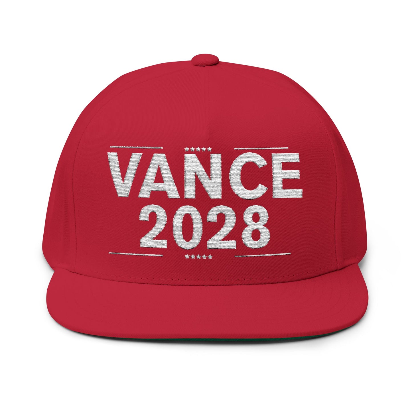 MAGA - Vance 2028 Flat Bill Cap (Embroidery) - Political Cap