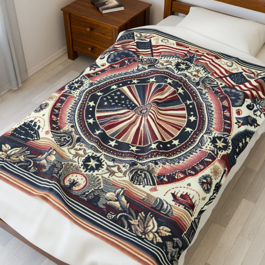 1776 Patriot’s Pride: Founding Fathers Throw, Cozy Blanket, Independence Day Decor, Gift for Patriots, Soft Blanket for Home