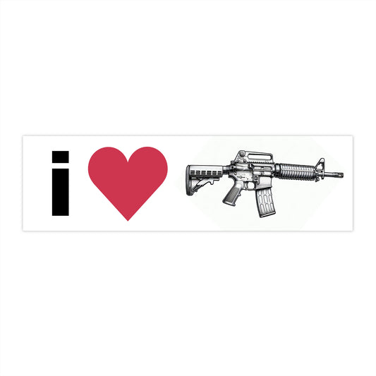 I Heart Pew Pews Bumper Sticker