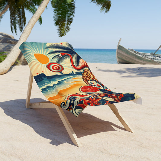 The Sunset Stunner Beach Towel, Summertime Pool Accessory, Vacation Essentials