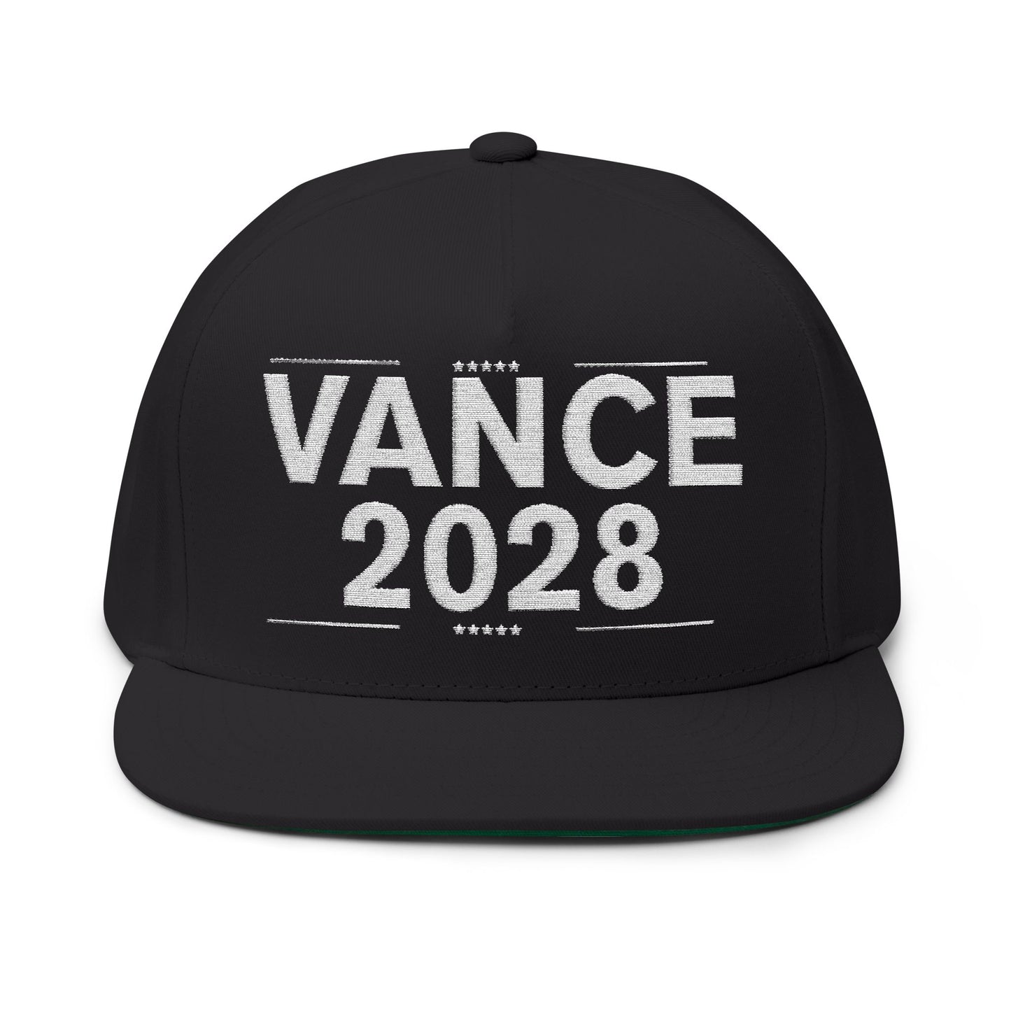 MAGA - Vance 2028 Flat Bill Cap (Embroidery) - Political Cap
